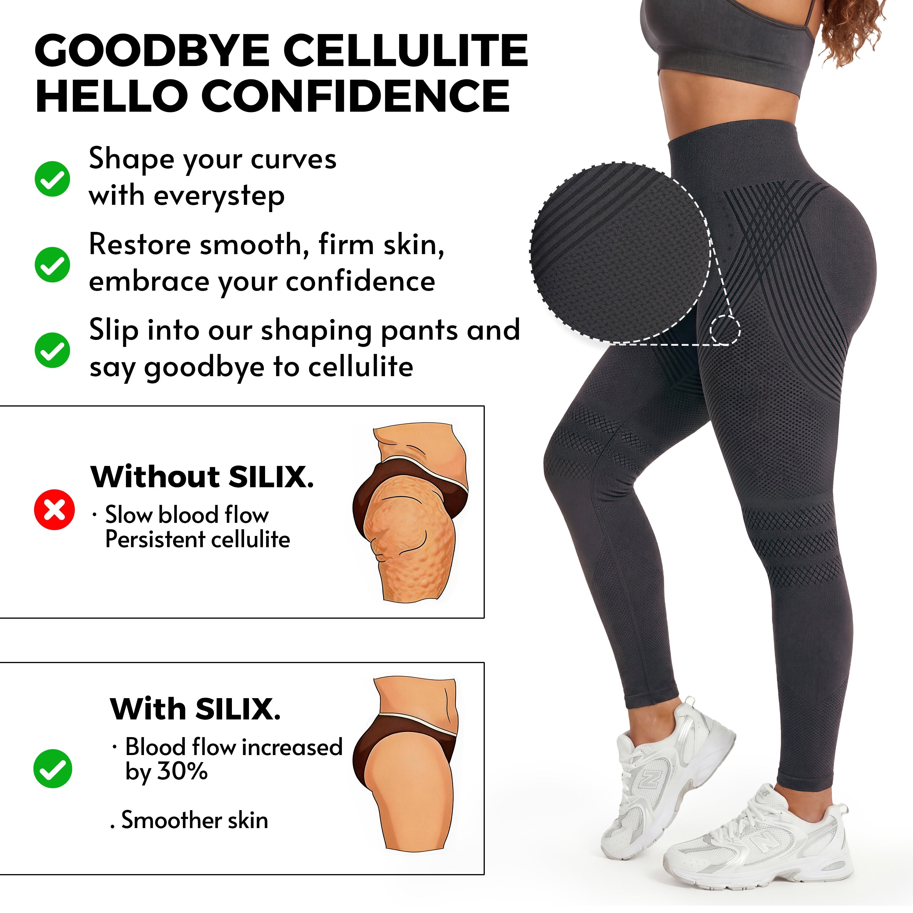 Legging 3D Anti-Cellulite - Vue 2